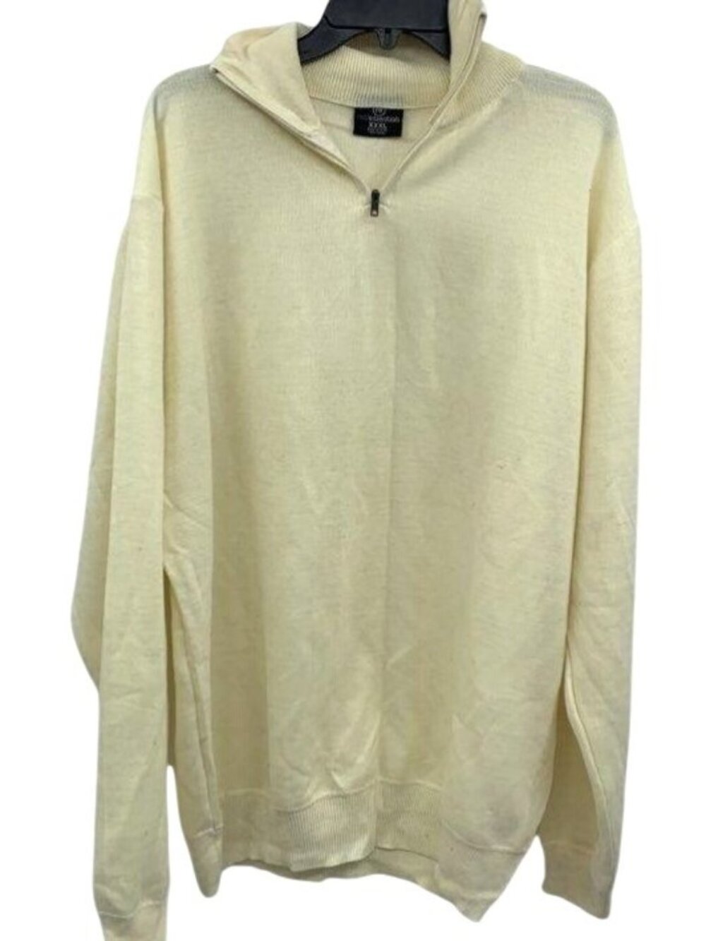 Real Essentials Yellow Men's 1/4 Zip Sweater NWT Size 3XL